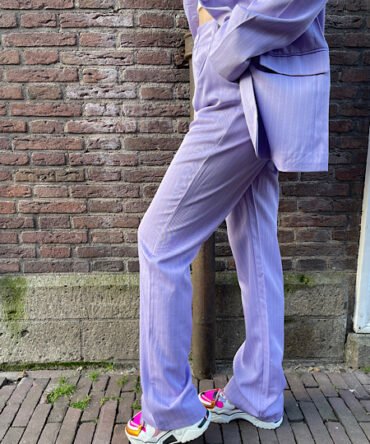 Lila pinstripe pantalon