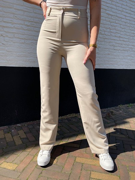 Pantalon femme beige - Sweet Zoé Fashion