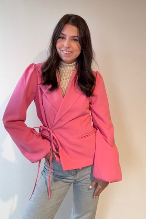 Fuchsia strik blazer Wendy