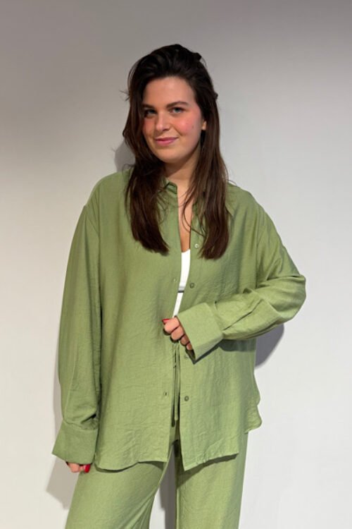 Groene oversized blouse Indy