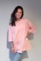 Roze oversized t-shirt Luna