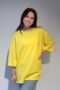 Geel oversized t-shirt Luna