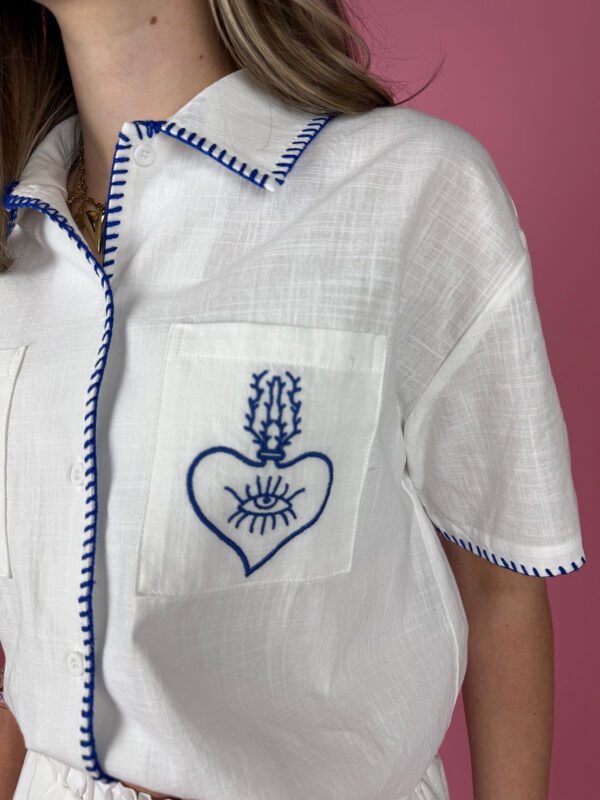 Ecru blouse Moon