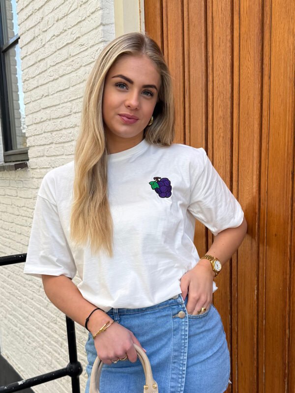 Wit t-shirt Grapes