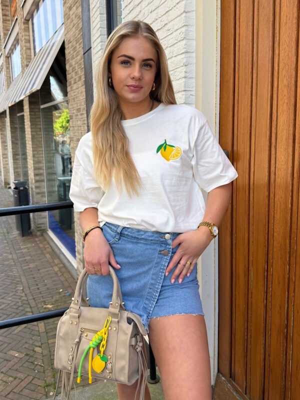 Wit t-shirt Lemon