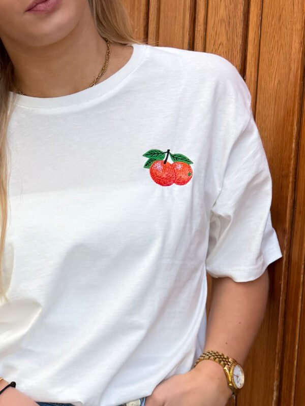 Wit t-shirt Oranges