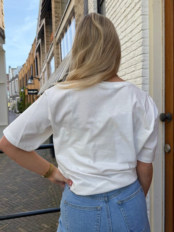Wit t-shirt Peach Please