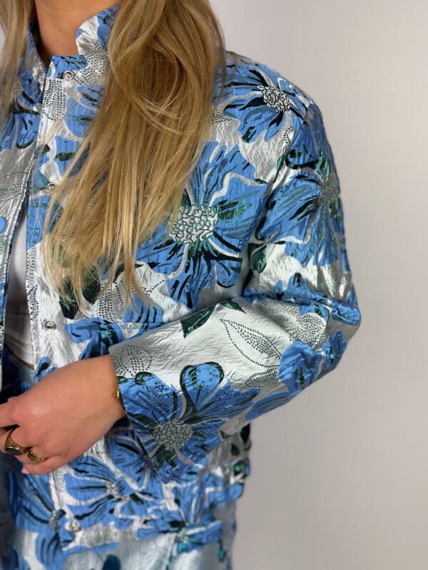 Blauw jacquard jack Norie