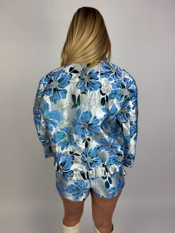 Blauw jacquard jack Norie