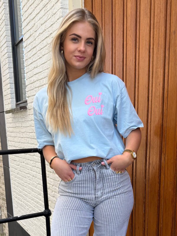 Blauw t-shirt Oui Oui