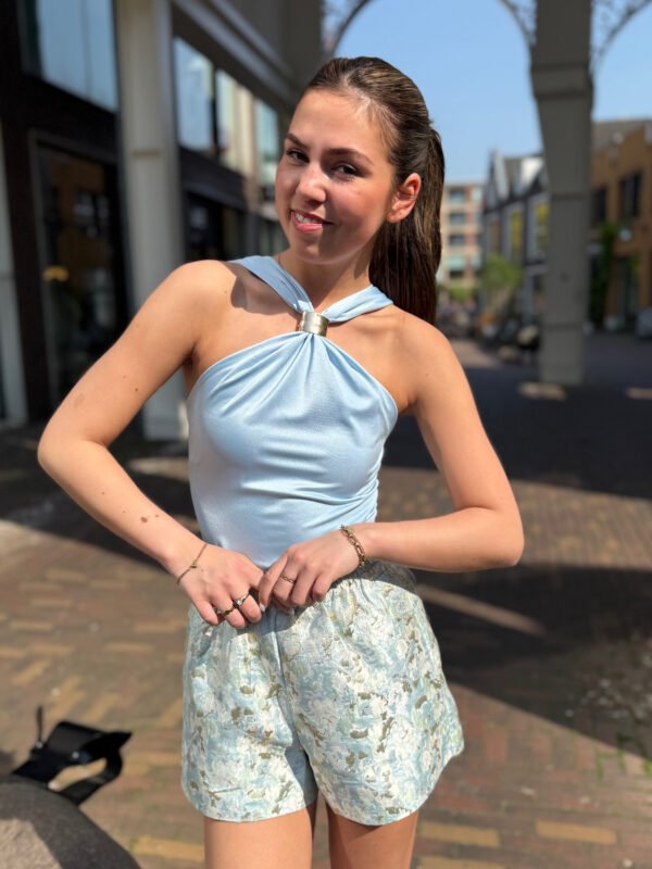 Blauwe Faye top