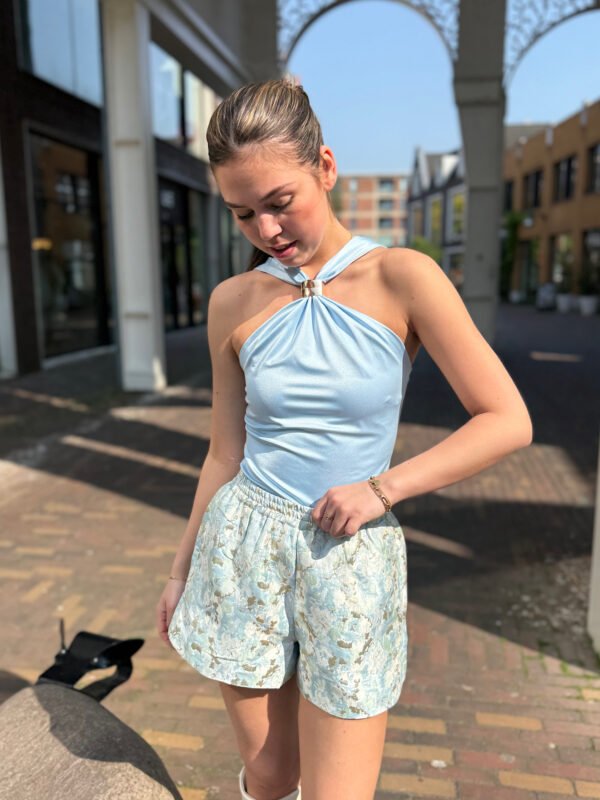 Blauwe Faye top