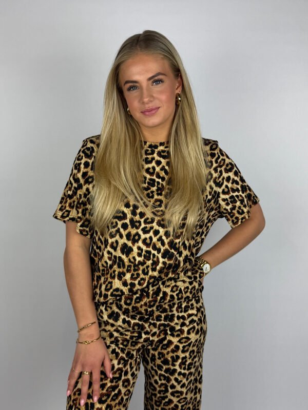 Bruine leopard top Iza