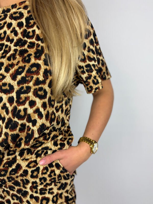Bruine leopard top Iza