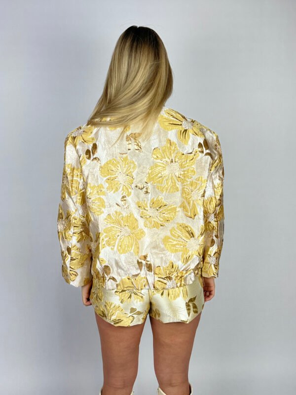 Geel jacquard jack Norie