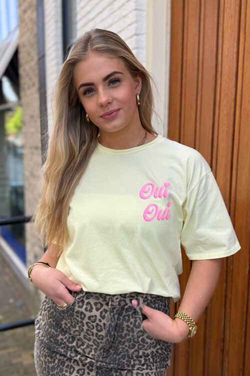 Geel t-shirt Oui Oui