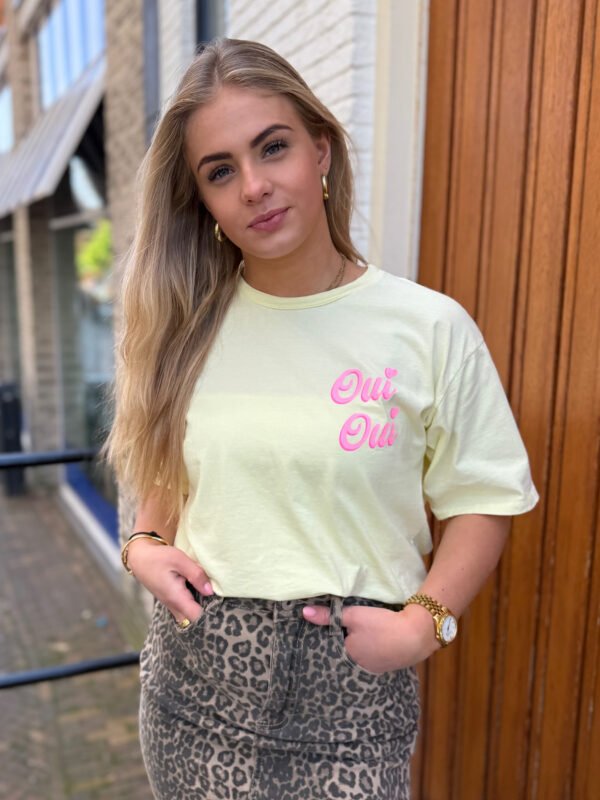 Geel t-shirt Oui Oui