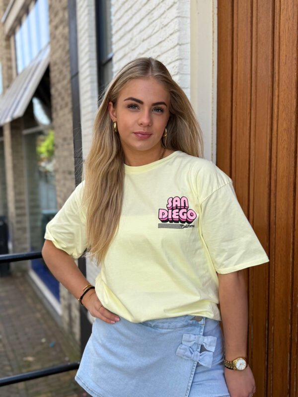Geel t-shirt San Diego