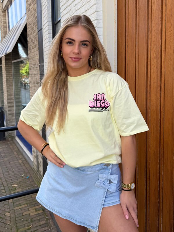 Geel t-shirt San Diego
