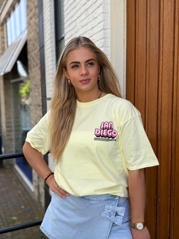 Geel t-shirt San Diego