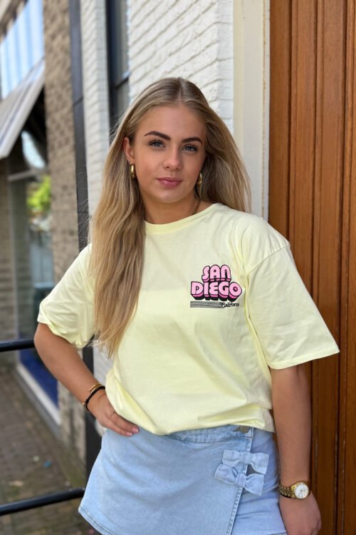 Geel t-shirt San Diego