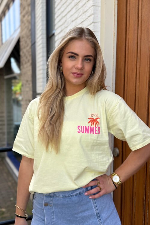 Geel t-shirt Summer