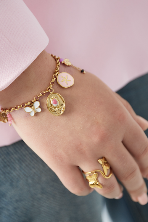 Gouden armband Lentebloesem