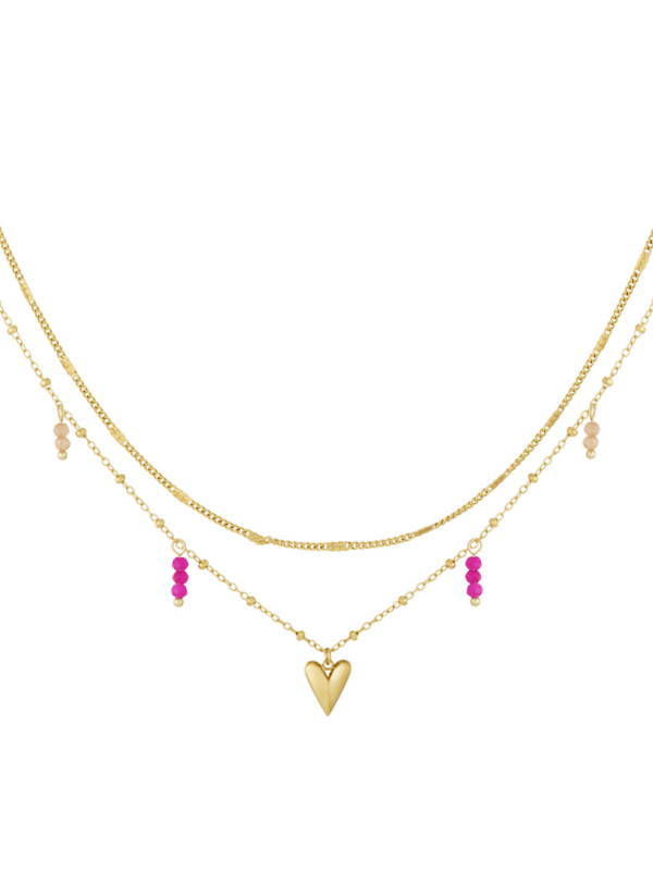 Gouden double love ketting
