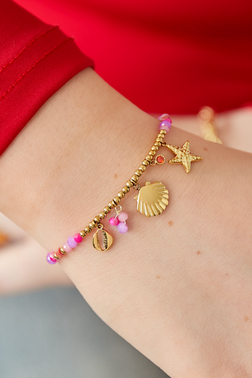Gouden queen of the sea armband