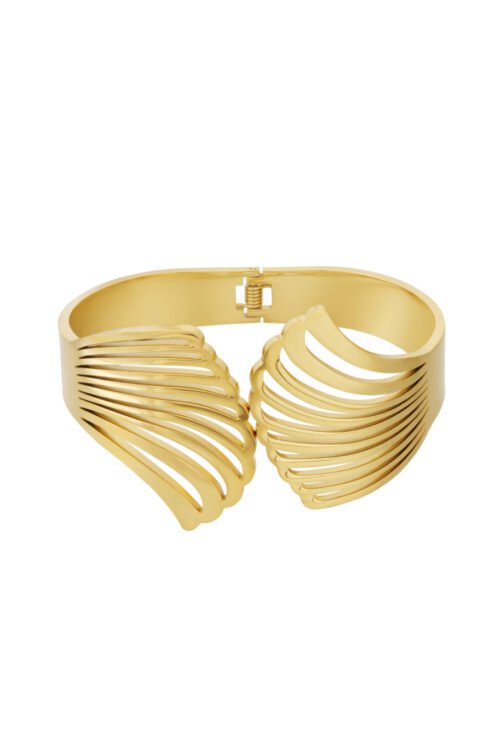Gouden schelp bangle