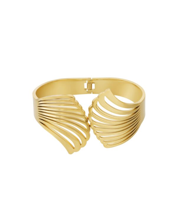 Gouden schelp bangle