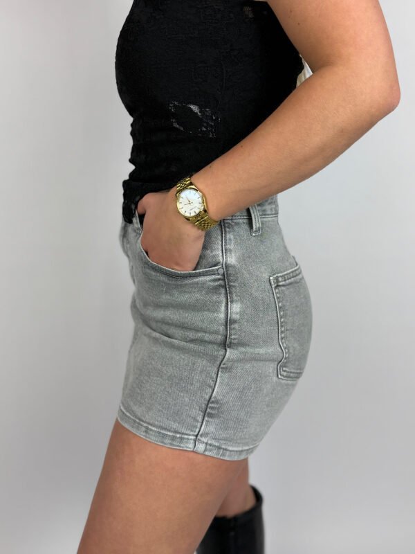 Grijs denim skort 2550