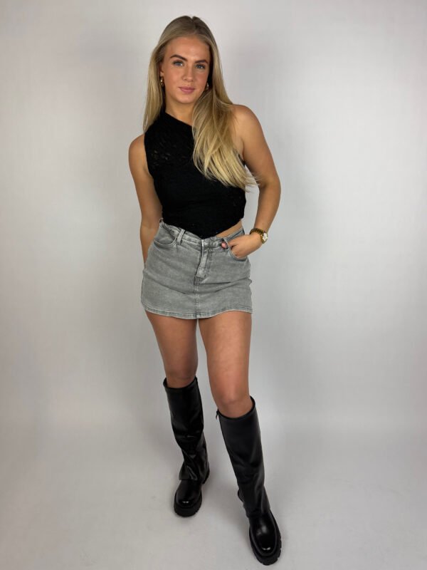 Grijs denim skort 2550