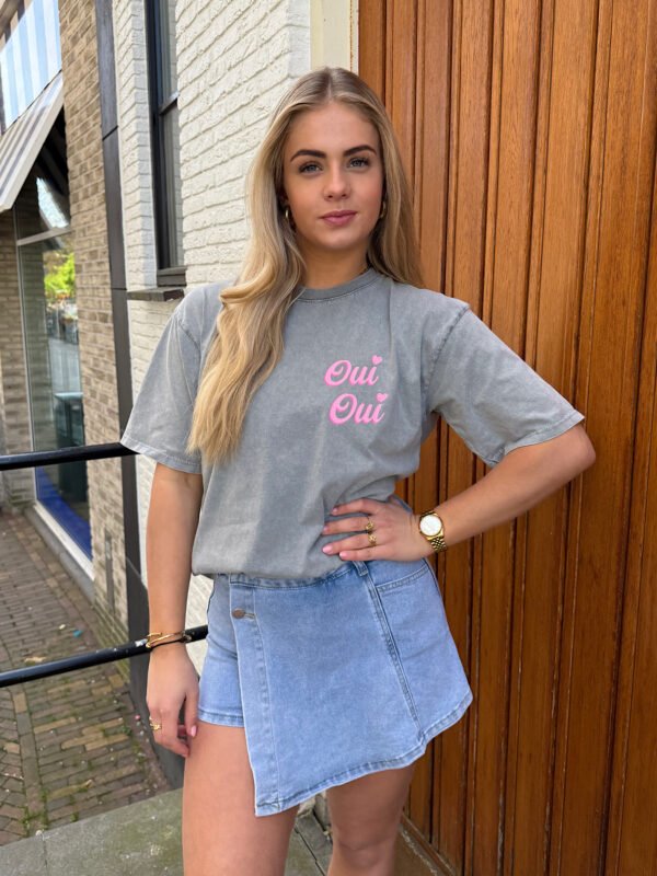 Grijs t-shirt Oui Oui