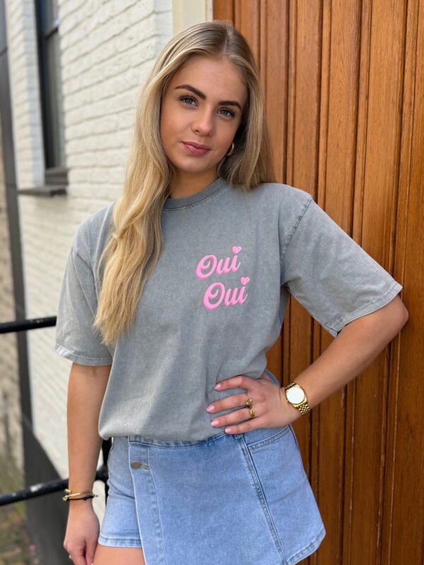 Grijs t-shirt Oui Oui