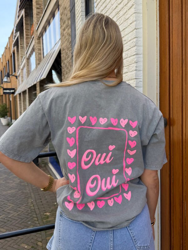 Grijs t-shirt Oui Oui