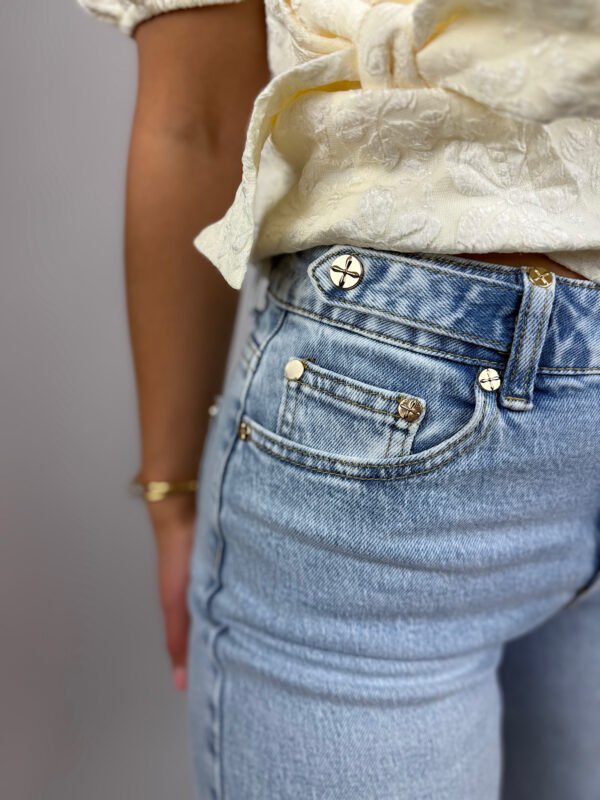 QH blauwe jeans met gouden details