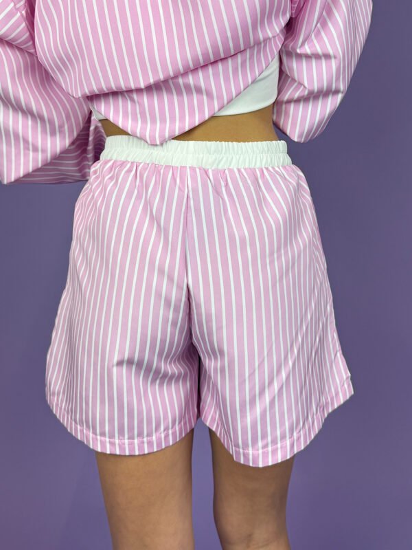 Roze pinstripe short Danniek