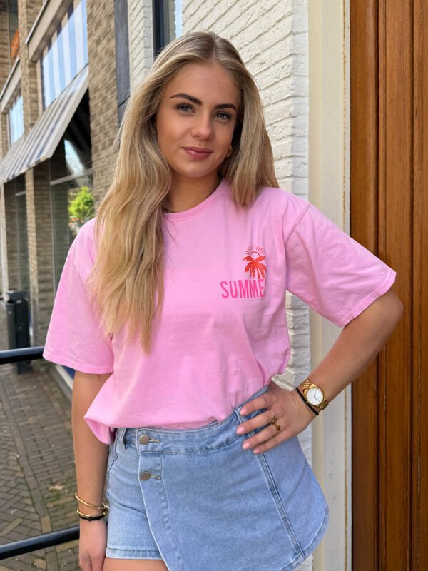 Roze t-shirt summer
