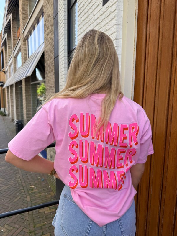 Roze t-shirt summer