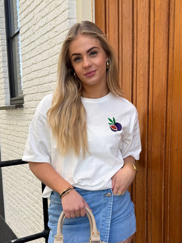 Wit t-shirt Passion Fruit