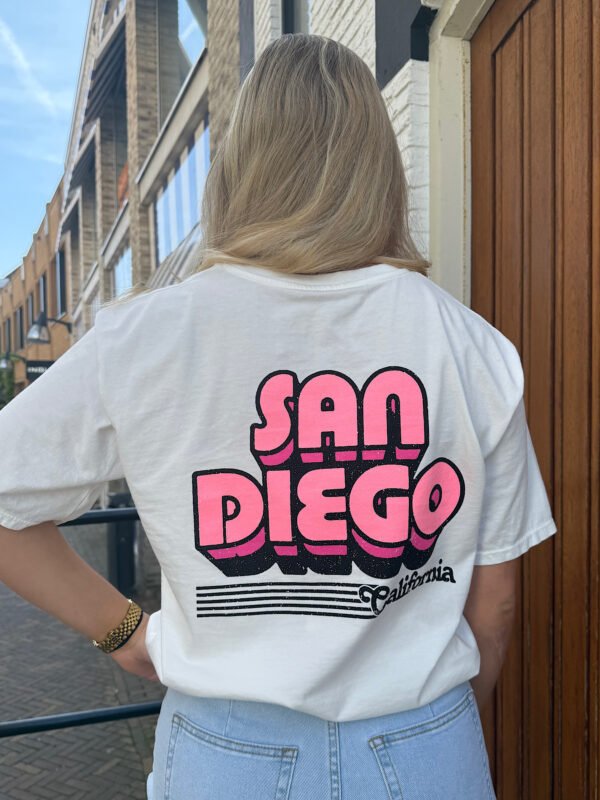 Wit t-shirt San Diego