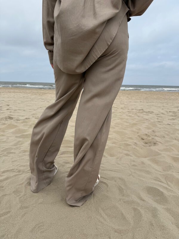 ZM - Taupe linnen broek