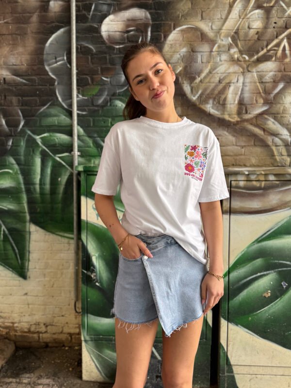 Blauw denim skort 8724