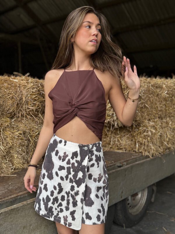 Bruine top Lexxi