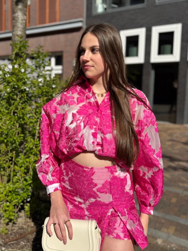 Fuchsia oversized blouse Daisy