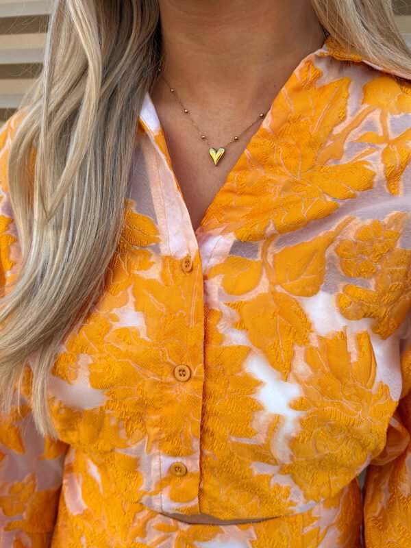 Gele oversized blouse Daisy