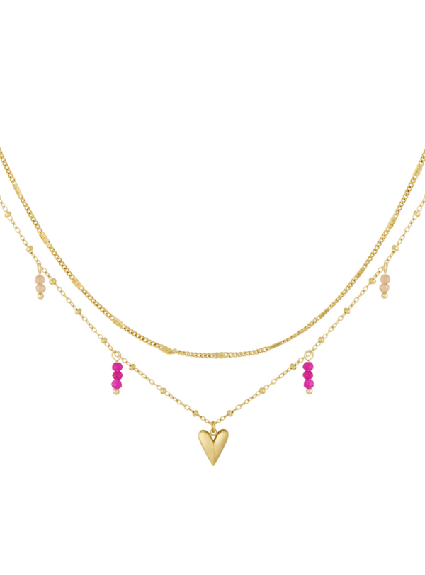 Gouden double love ketting