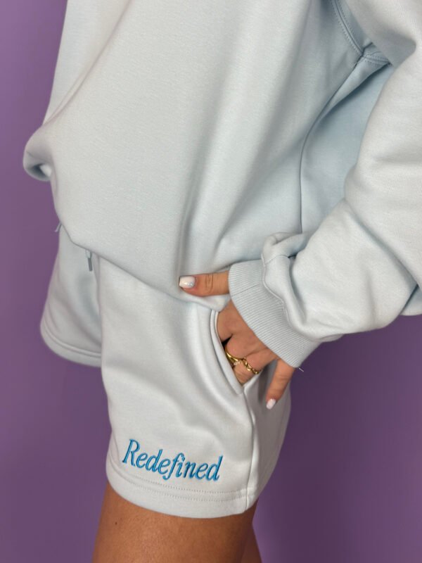 Lichtblauwe Redefined jogging short