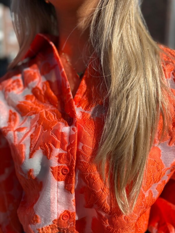 Oranje oversized blouse Daisy